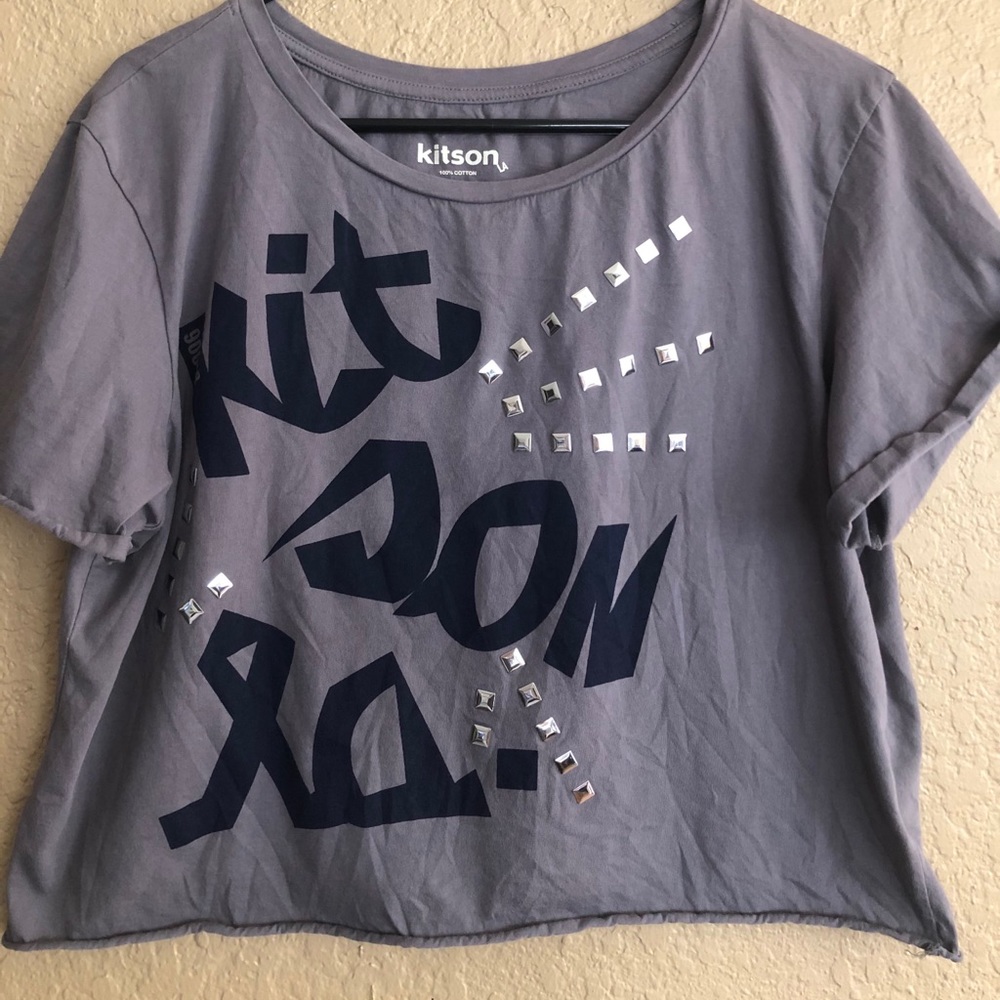 Kitson L.A. Crop Tee